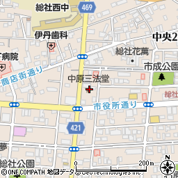 岡山県総社市中央2丁目8周辺の地図