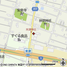 静岡県浜松市中央区米津町1591周辺の地図