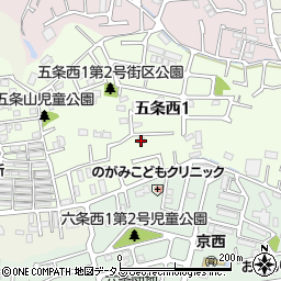 奈良県奈良市五条西1丁目19-7周辺の地図