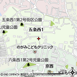 奈良県奈良市五条西1丁目19-13周辺の地図