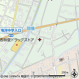 静岡県磐田市岡925-1周辺の地図