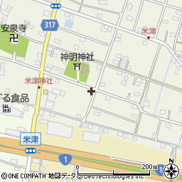 静岡県浜松市中央区米津町1581周辺の地図