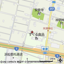 静岡県浜松市中央区米津町1991周辺の地図