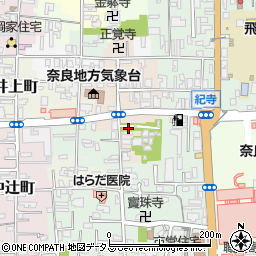 奈良県奈良市西紀寺町42周辺の地図