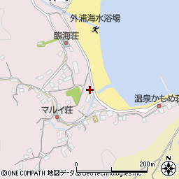 外浦海水浴場公衆トイレ周辺の地図