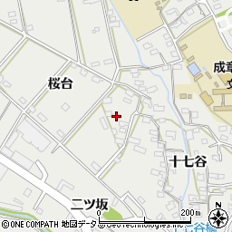 愛知県田原市田原町十七谷119周辺の地図