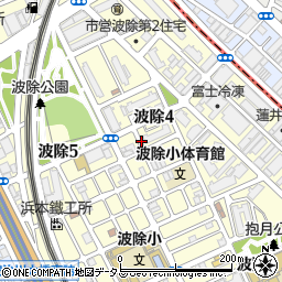 鍵の出張救急車大阪市港区波除営業所２４時間受付センター周辺の地図