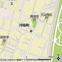 静岡県浜松市中央区河輪町537周辺の地図