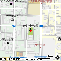 菱江東公園周辺の地図