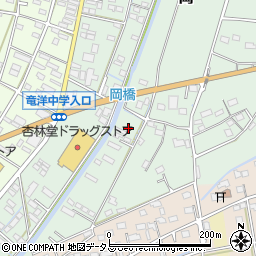 静岡県磐田市岡970-3周辺の地図