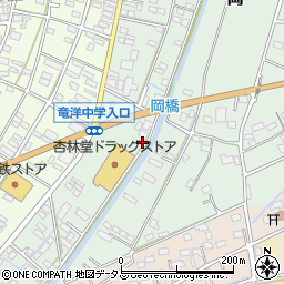 静岡県磐田市岡998周辺の地図