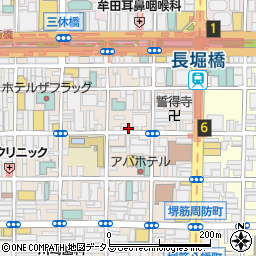 大阪府大阪市中央区東心斎橋1丁目8-13周辺の地図