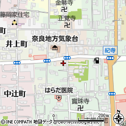奈良県奈良市西紀寺町7周辺の地図