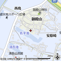 愛知県田原市御殿山134周辺の地図