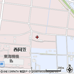 静岡県袋井市西同笠535-3周辺の地図