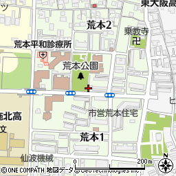 大阪府東大阪市荒本周辺の地図