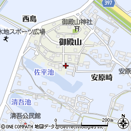 愛知県田原市御殿山136周辺の地図