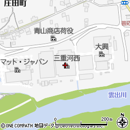 河西工業ジャパン株式会社　三重工場周辺の地図