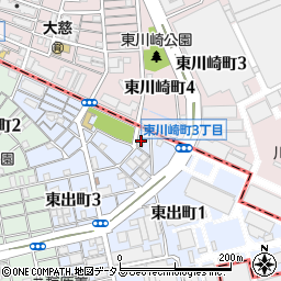 Ａ神戸市兵庫区・和田岬駅前・笠松通・吉田町・金平町・浜中町・御崎本町・今出在家町・築地町・中之島　２４Ｘ３６５安心受付センター周辺の地図