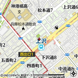 上沢通8丁目公園周辺の地図