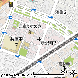 ラルゴ永沢周辺の地図