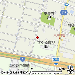 静岡県浜松市中央区米津町1994周辺の地図