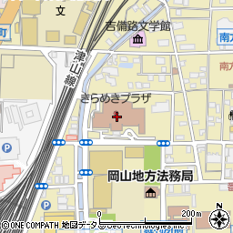 岡山県庁　身体障害者更生相談所周辺の地図