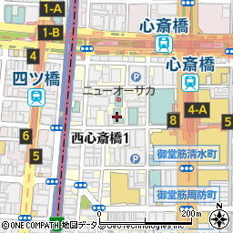セブンイレブン大阪西心斎橋１丁目店周辺の地図