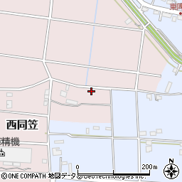 静岡県袋井市西同笠519周辺の地図