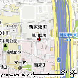 朝川医院周辺の地図