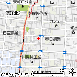 大阪バネ工業資材センター周辺の地図