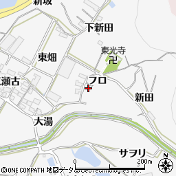 愛知県田原市仁崎町フロ周辺の地図