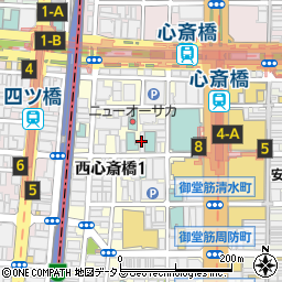 サンハイム心斎橋周辺の地図