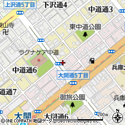兵庫県建設労働会館周辺の地図