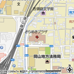 岡山県聴覚障害者センター周辺の地図