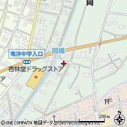 静岡県磐田市岡970-2周辺の地図