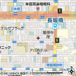 大阪府大阪市中央区東心斎橋1丁目8-11周辺の地図