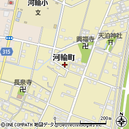 静岡県浜松市中央区河輪町549周辺の地図