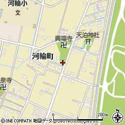 静岡県浜松市中央区河輪町540周辺の地図