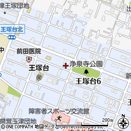 兵庫県神戸市西区王塚台5丁目105周辺の地図