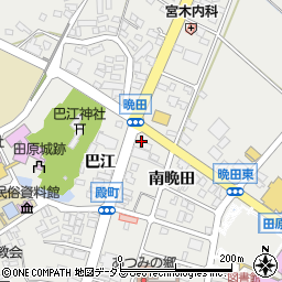 ファミリーマート田原南晩田店周辺の地図