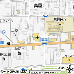 岡山日産自動車株式会社　本社ＣＳ推進グループ周辺の地図