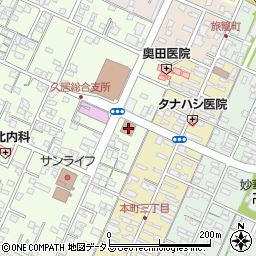 久居郵便局周辺の地図
