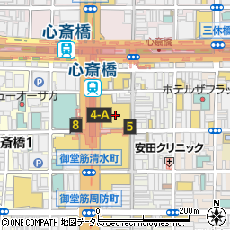 丸福珈琲店 心斎橋パルコ店周辺の地図