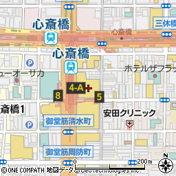 デルヴォー・心斎橋ＰＡＲＣＯ店周辺の地図