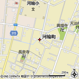 静岡県浜松市中央区河輪町552周辺の地図