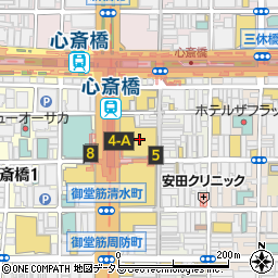 イオンシネマ　シアタス心斎橋周辺の地図