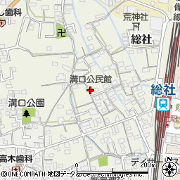 溝口公民館周辺の地図
