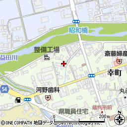 島根県益田市幸町2-44周辺の地図