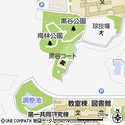 奈良市黒谷コート周辺の地図
